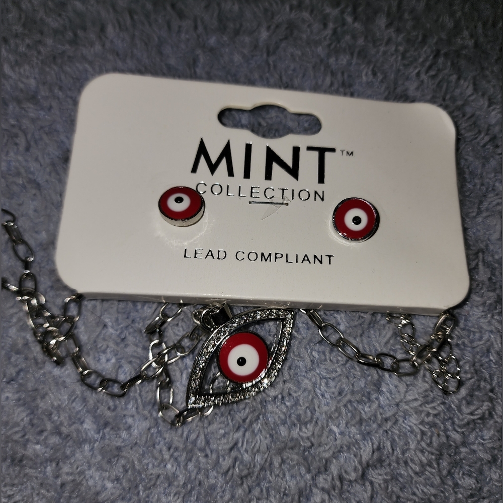 Mint Collection Evil Eye Jewelry Set